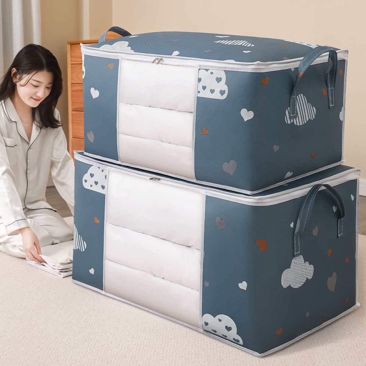 Tech Accessories Travel Bag - Large Capacity Clothes Storage Bag Organizer