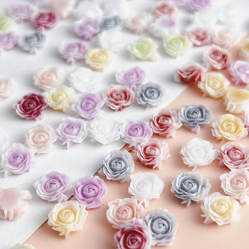 Trending Tech Accessories - 30PCS 8MM 3D Acrylic Rose Flower