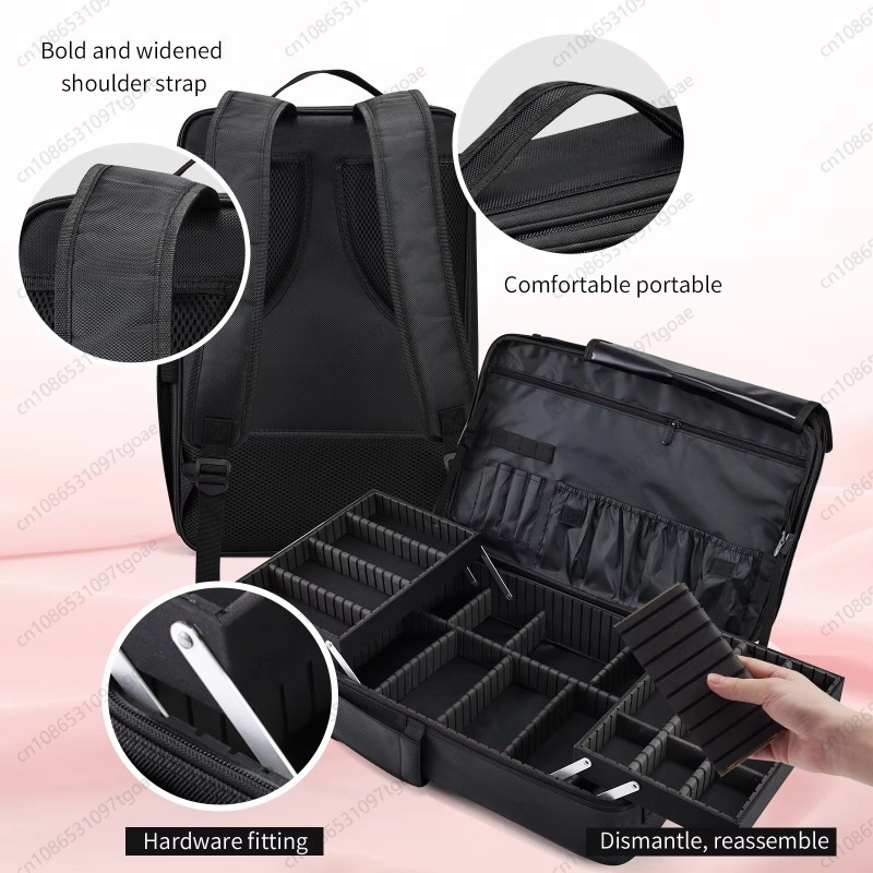 Multi-Pocket Hair Styling Tool - Tech Accessories Travel Bag ulasan dan harga
