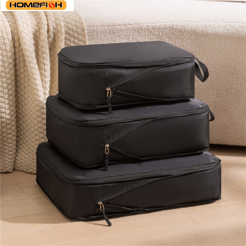 HOMEFISH 3Pcs/Set Travel Compr - Tech Accessories Travel Bag ulasan dan harga