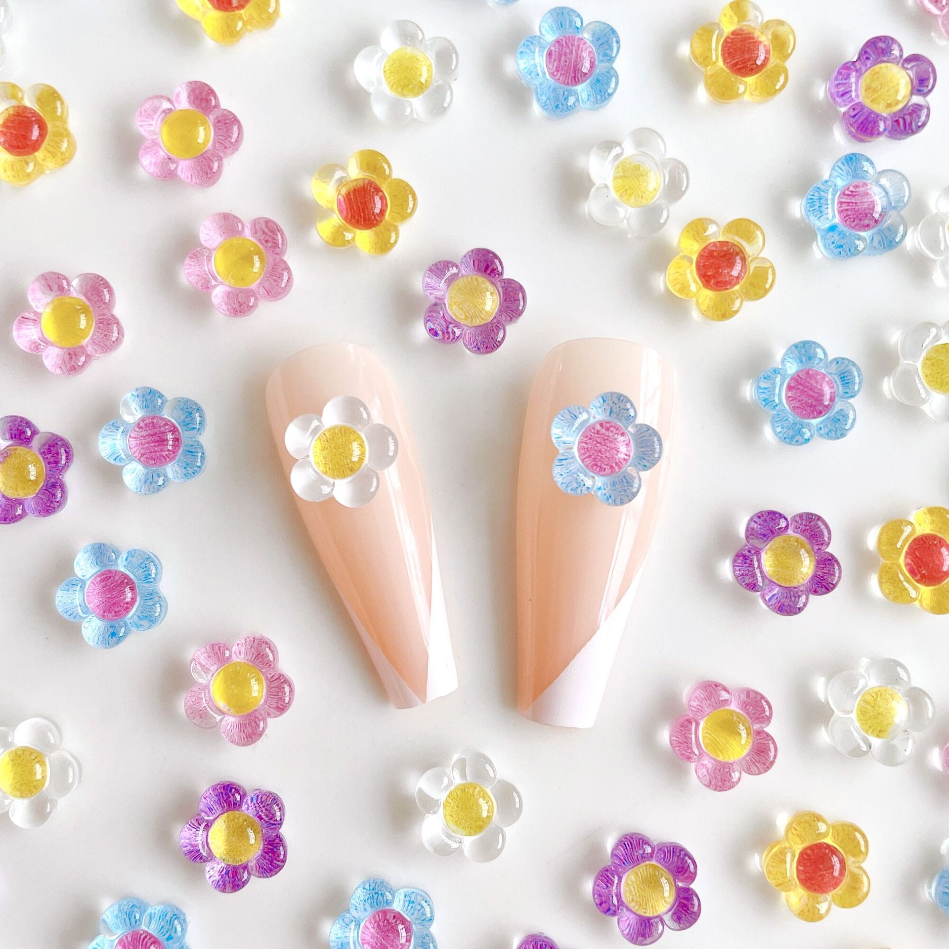 20pcs Ice Transparent Flower N - Trending Tech Accessories ulasan dan harga