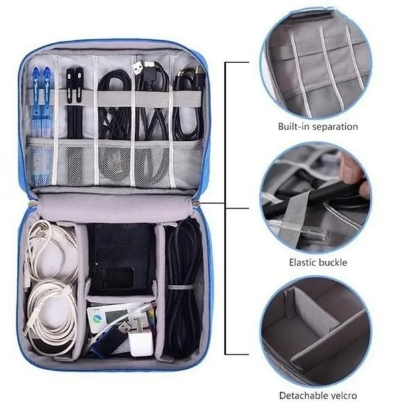 Electronics Organizer Travel C - Tech Accessories For Travel ulasan dan harga