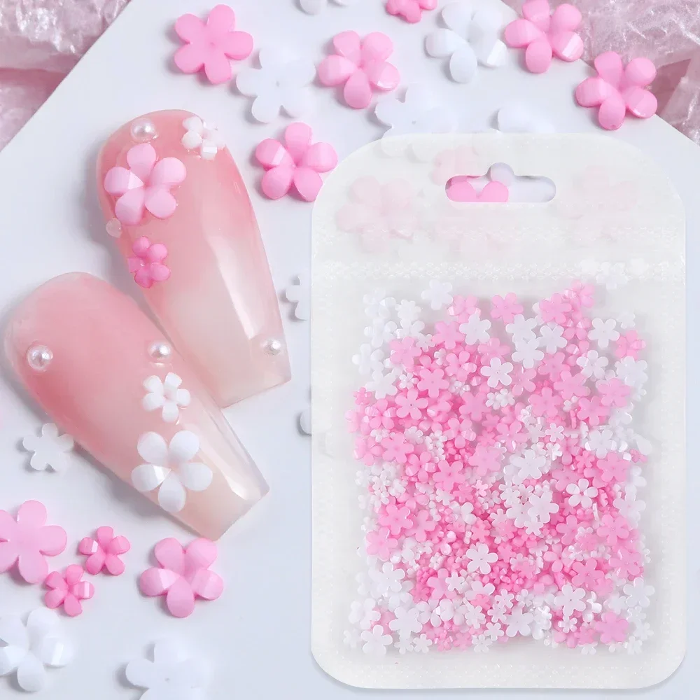 400pcs Acrylic Flower 3D Nail  - Trending Tech Accessories ulasan dan harga