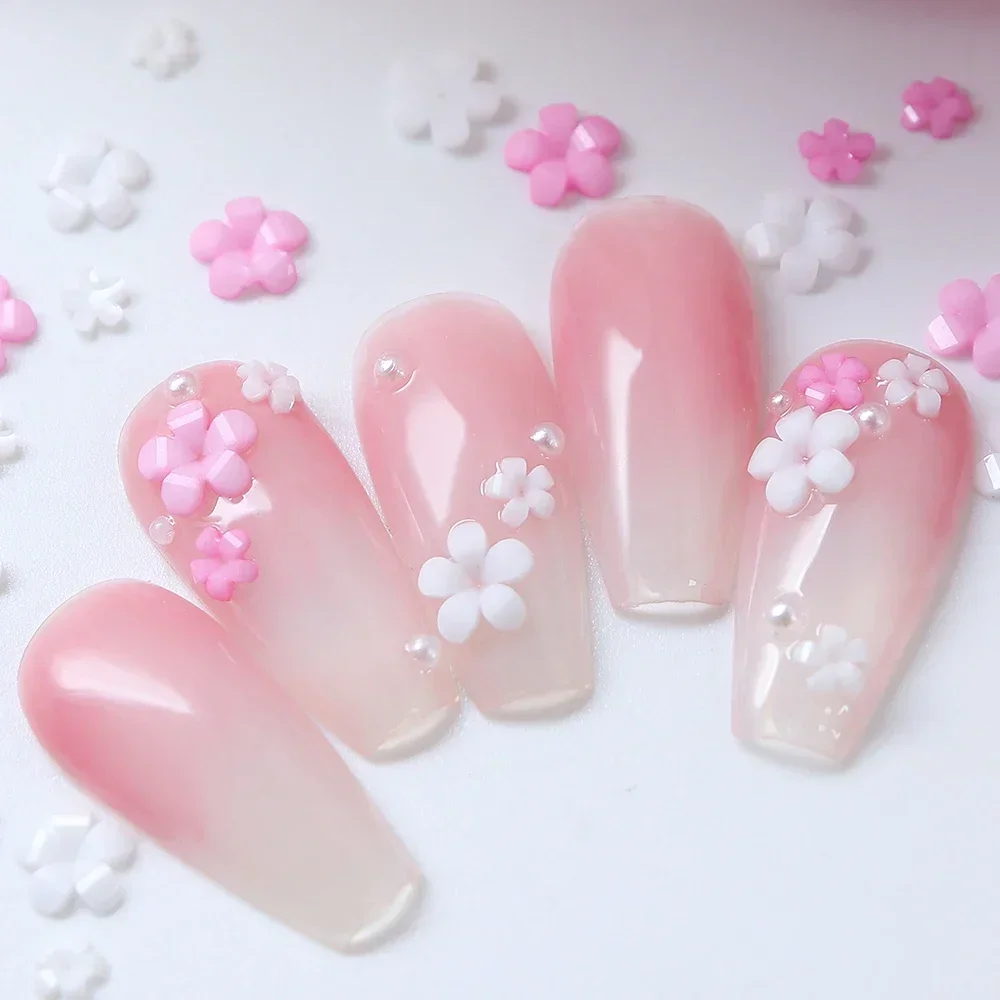 400pcs Acrylic Flower 3D Nail  - Trending Tech Accessories ulasan dan harga
