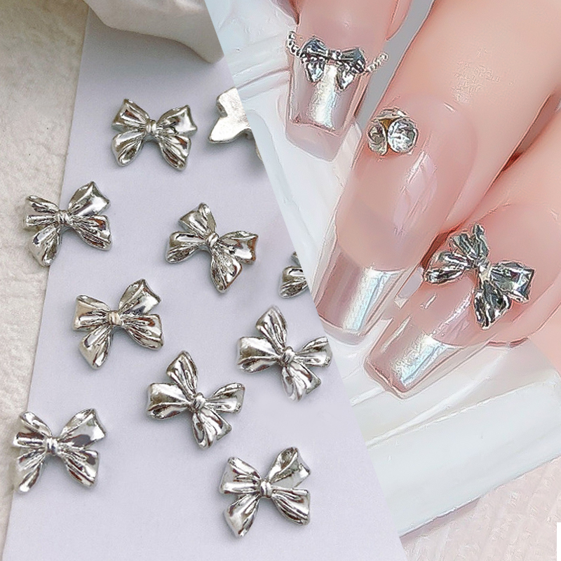 1Bag 3D Silver Gold Bowknot Sh - Trending Tech Accessories ulasan dan harga