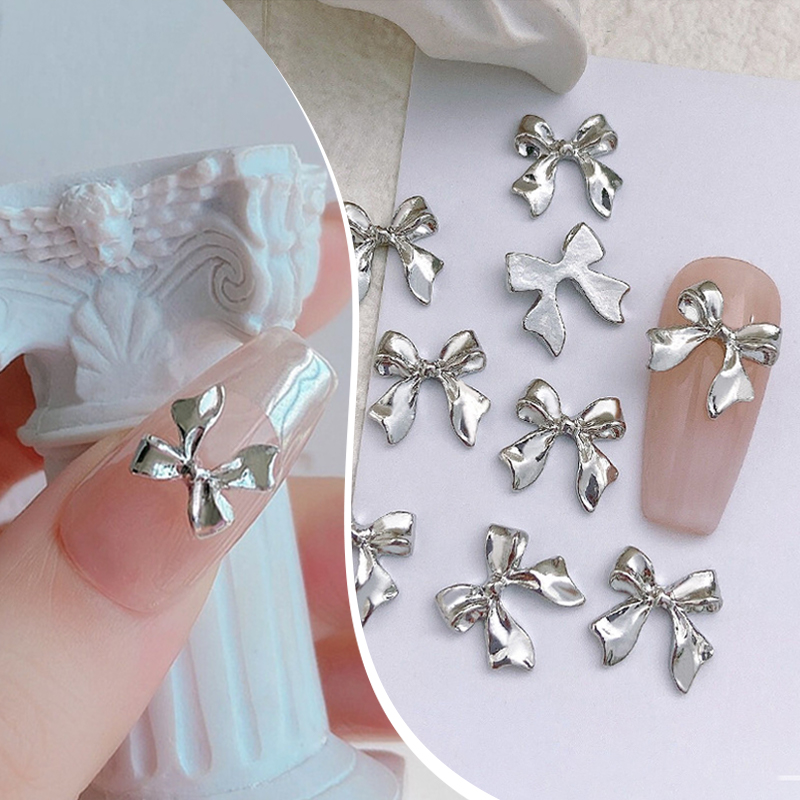 1Bag 3D Silver Gold Bowknot Sh - Trending Tech Accessories ulasan dan harga