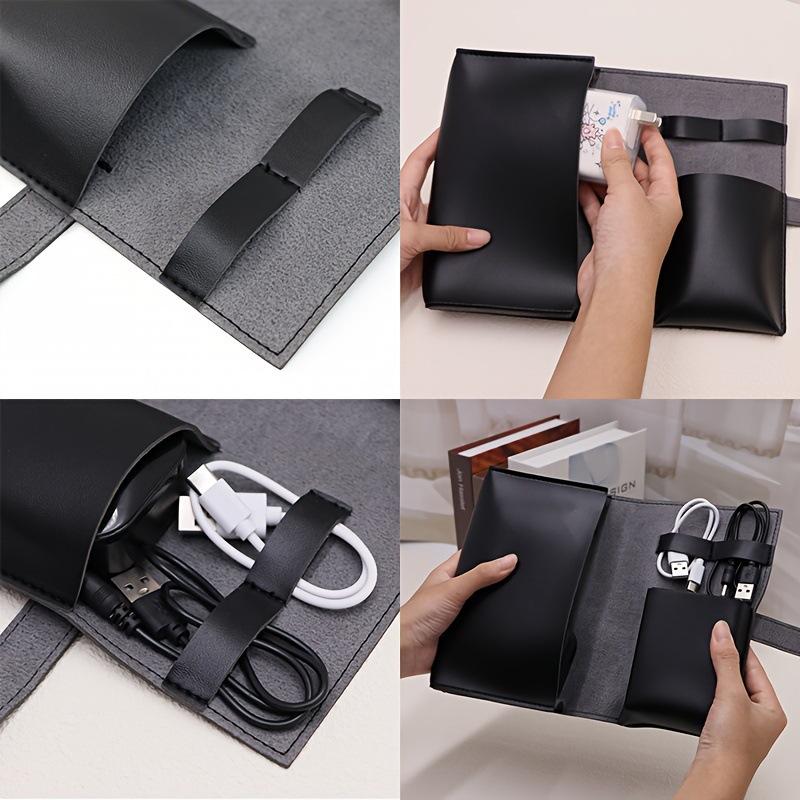1PC PU Leather Multi-Compartme - Tech Accessories For Travel ulasan dan harga
