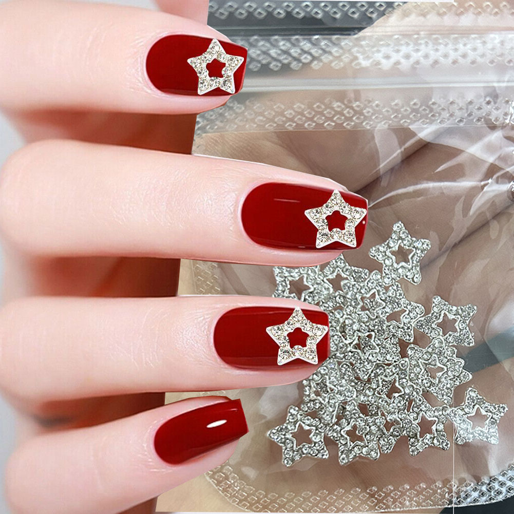 10Pcs Star Alloy Nail Art Jewe - Trending Tech Accessories ulasan dan harga