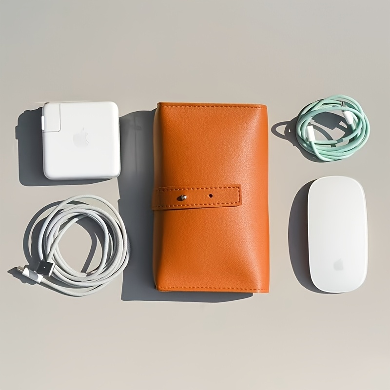 1pc PU Leather Multi-Compartme - Tech Accessories For Travel ulasan dan harga