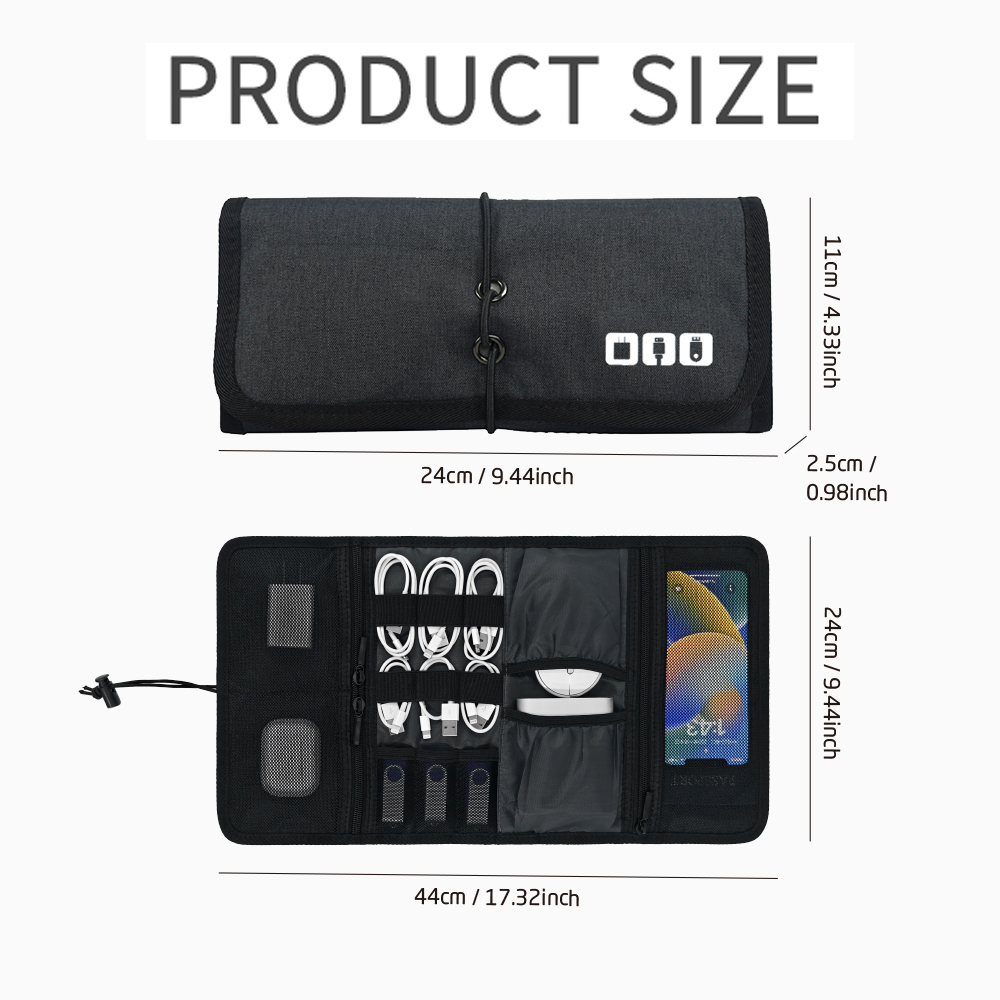 Tech Organizer Bag Cable Stora - Tech Accessories For Travel ulasan dan harga
