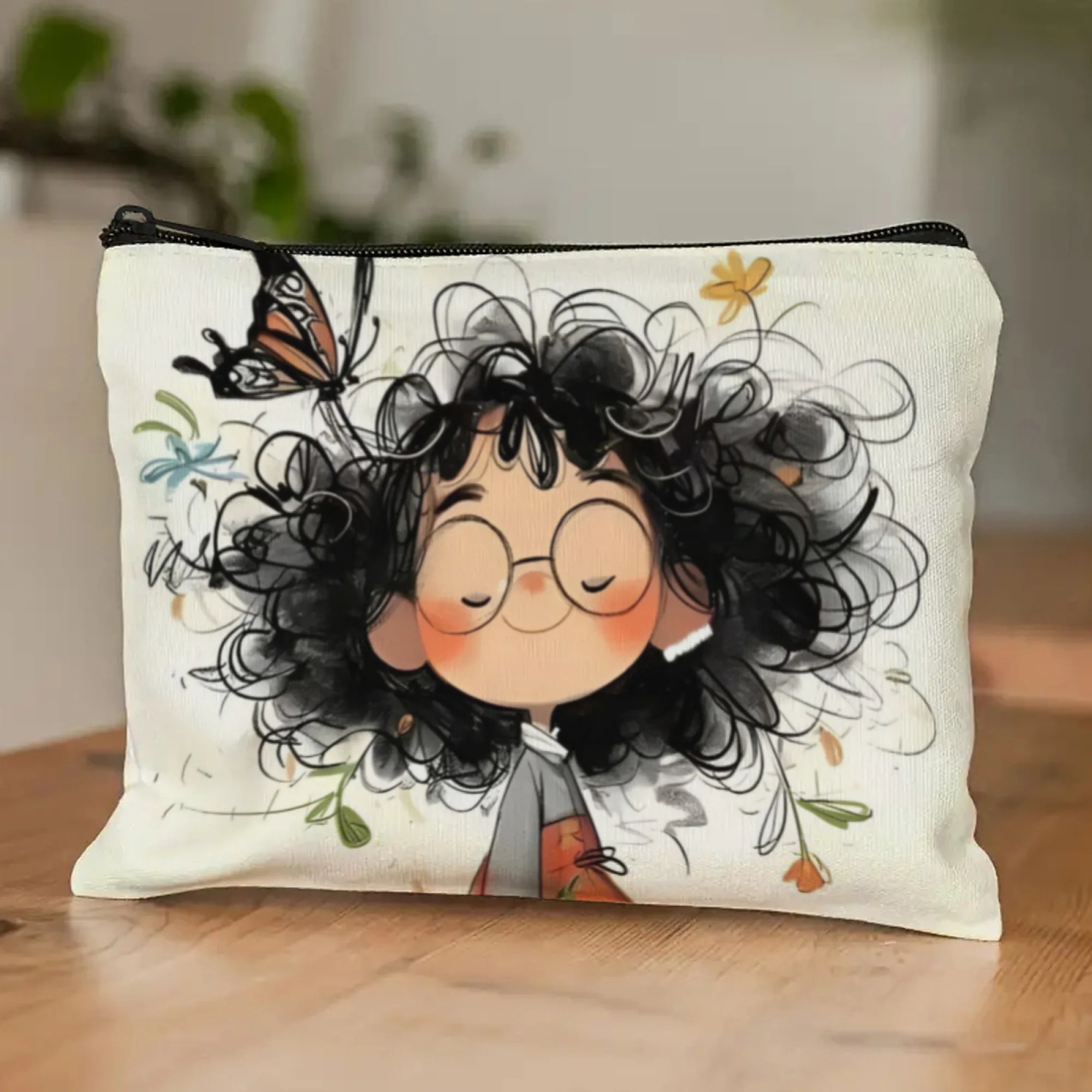 Cartoon Girl Makeup Bag Zipper - Tech Accessories Travel Bag ulasan dan harga