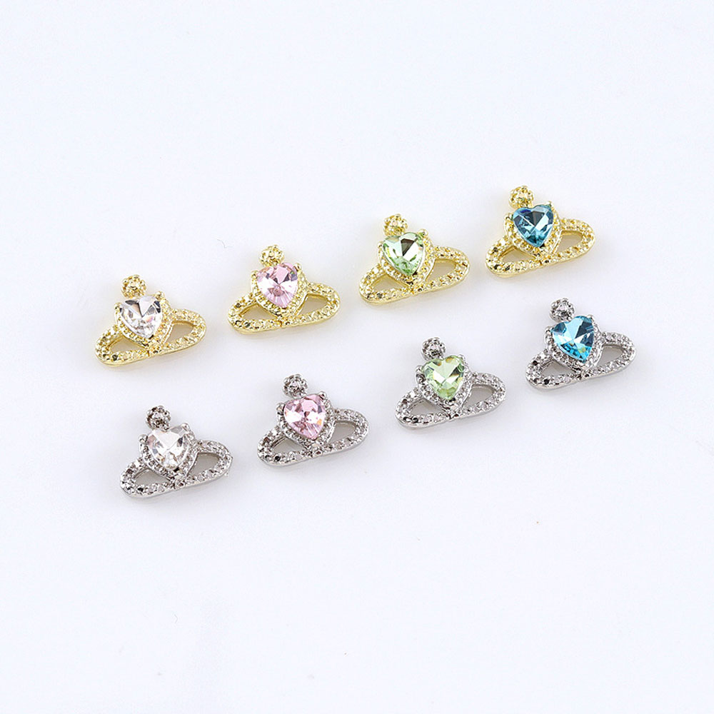 10Pcs/lot 3D Alloy Planet Nail - Trending Tech Accessories ulasan dan harga