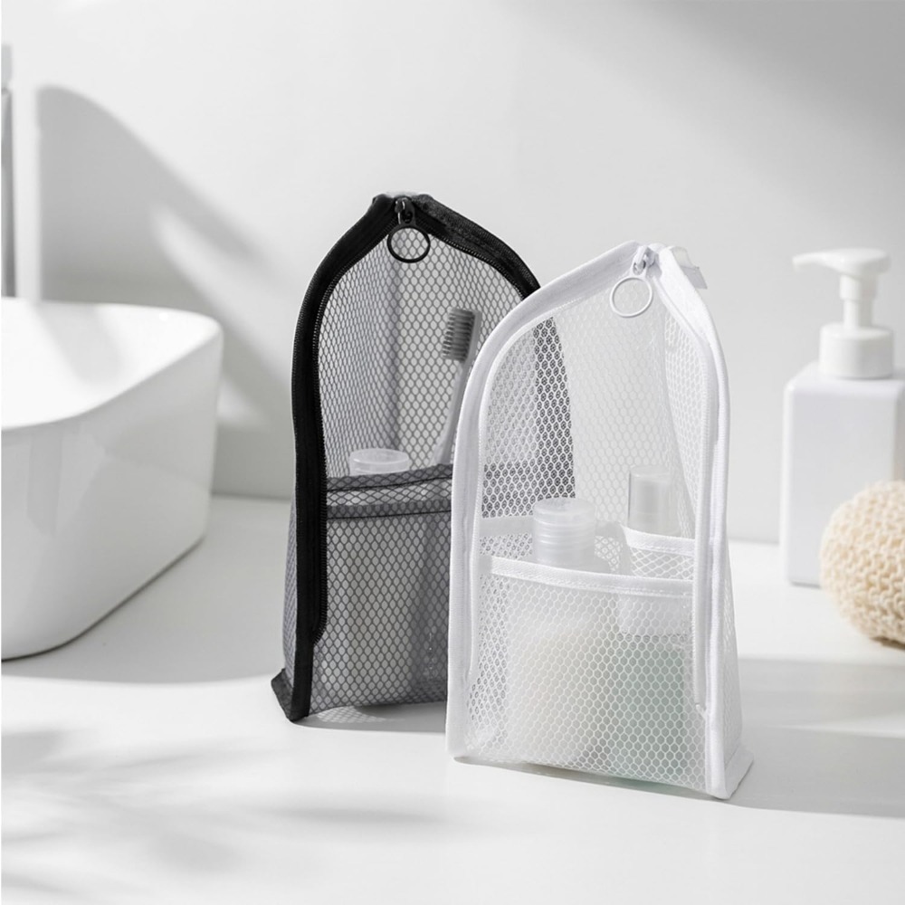 Mesh Toiletry Bag Breathable Q - Tech Accessories Travel Bag ulasan dan harga